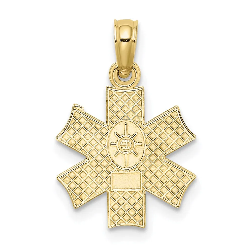 10K Medical Jewelry Symbol Pendant