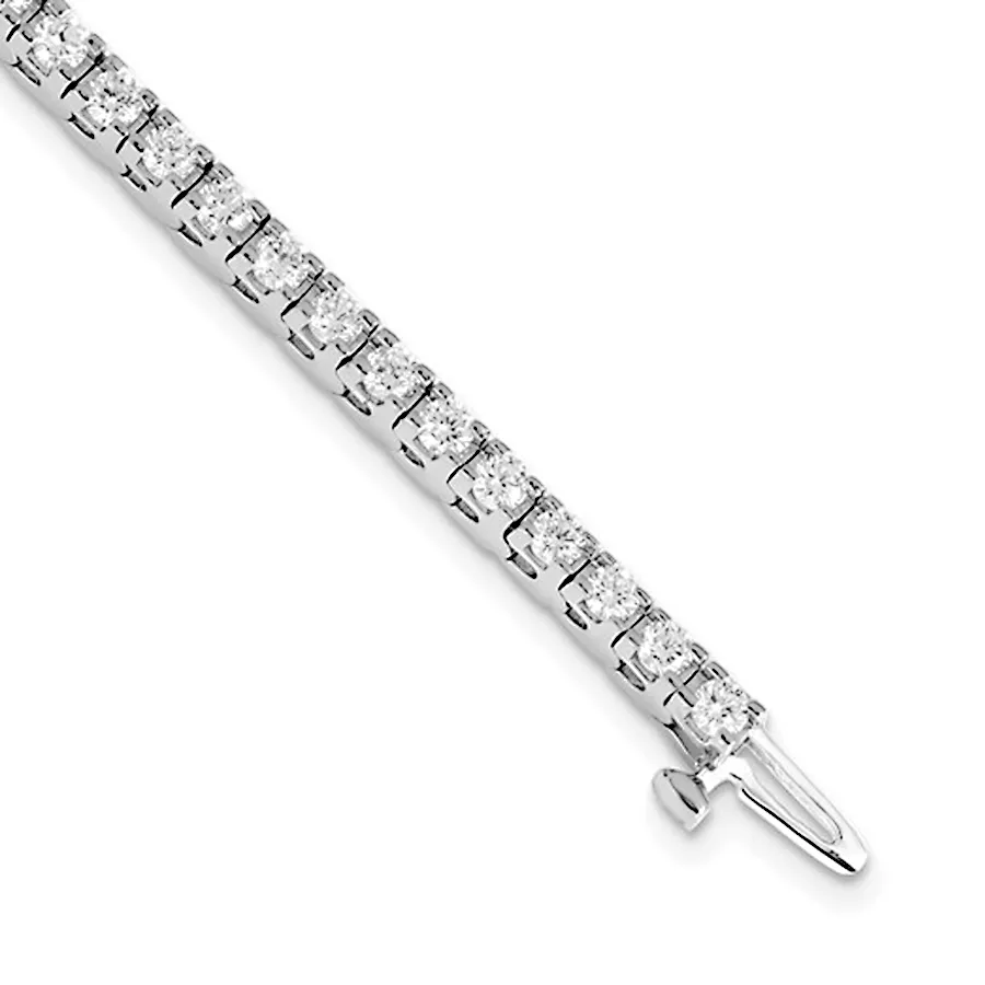 14K Gold 3.00ctw. Moissanite Tennis Bracelet