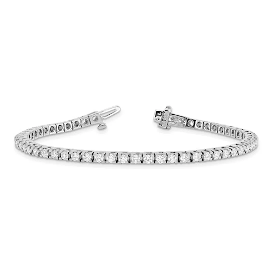 14K Gold 3.00ctw. Moissanite Tennis Bracelet