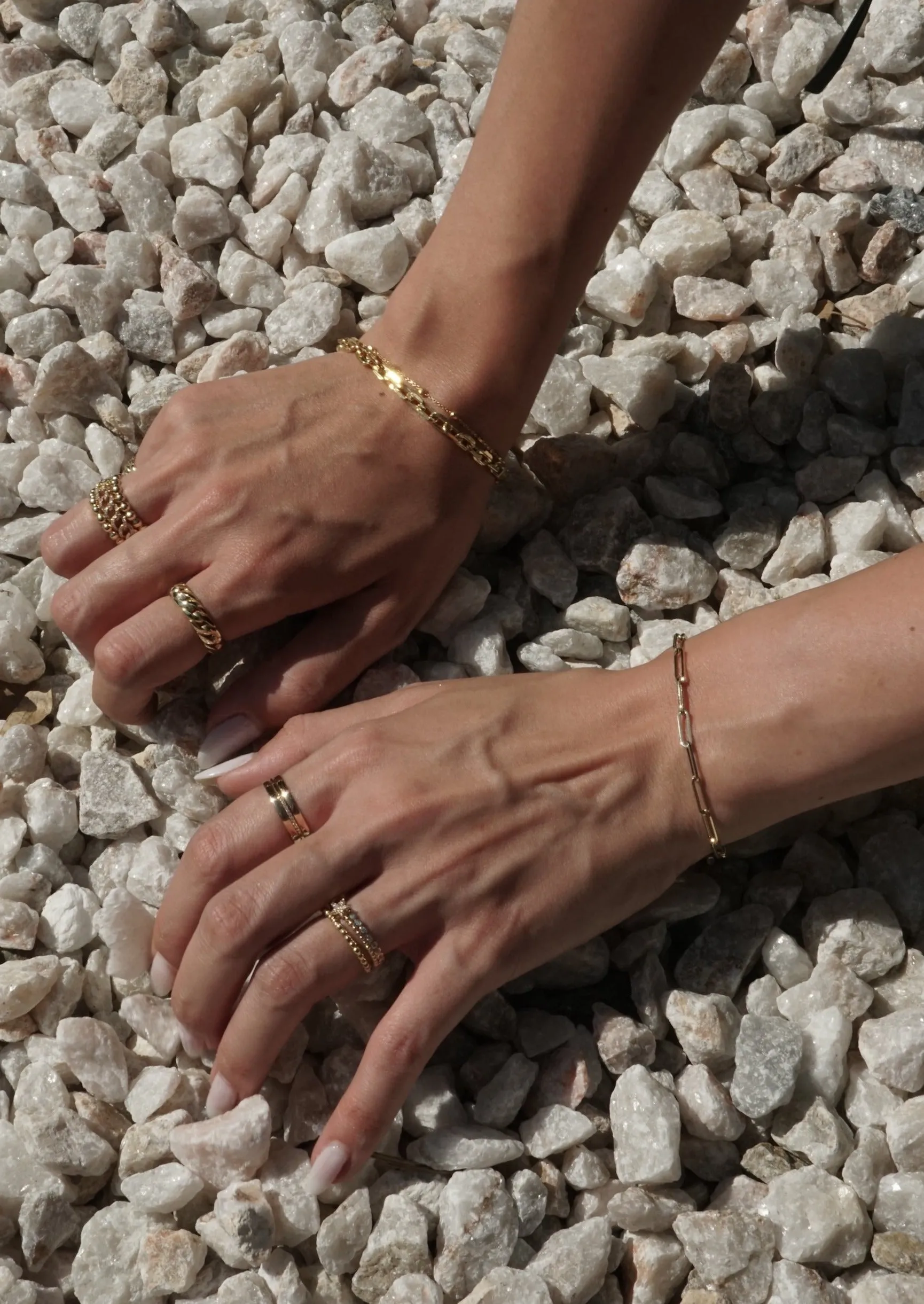 14k Gold Paperclip Bracelet