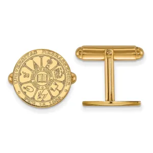 14k Gold University of Nebraska Crest Cuff Links