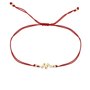 14k Midi Bitty Snake Cord Bracelet