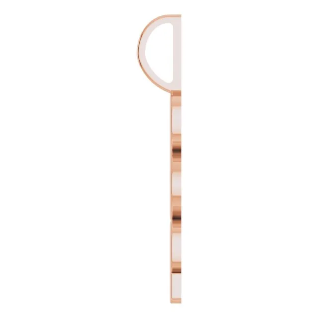 14K Rose Gold 2021 Year Charm/Pendant