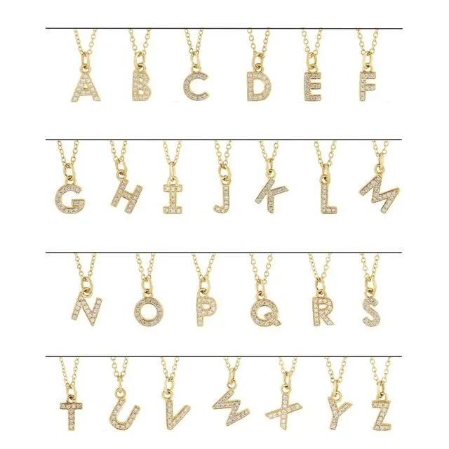 14K Yellow Gold .05 CTW Natural Diamond Petite Initial G 16-18" Necklace