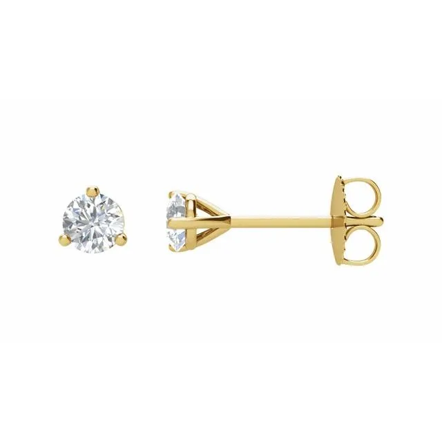 14K Yellow Gold 1/3 CTW Natural Diamond Stud Earrings