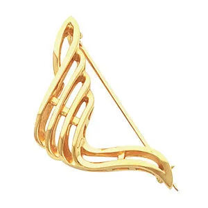14k Yellow Gold Fashion Brooch