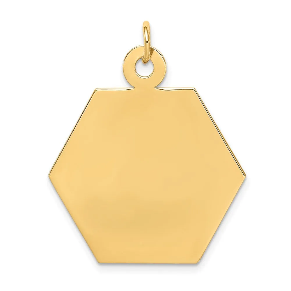 14k Yellow Gold Medical Jewelry Unenameled Pendant