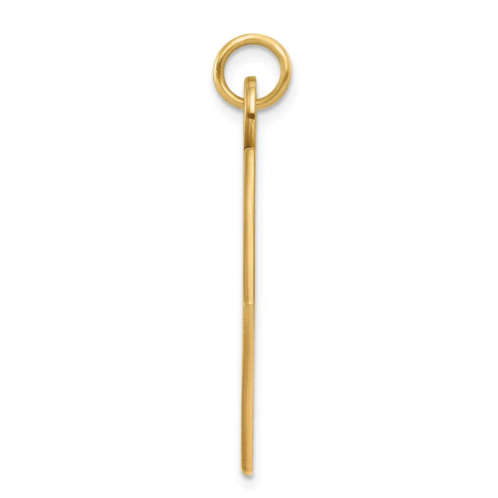 14k Yellow Gold Medical Jewelry Unenameled Pendant