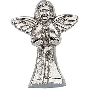 14k Yellow Gold Praying Angel Lapel Pin