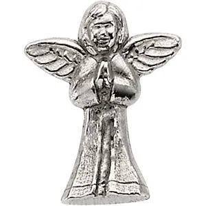 14k Yellow Gold Praying Angel Lapel Pin