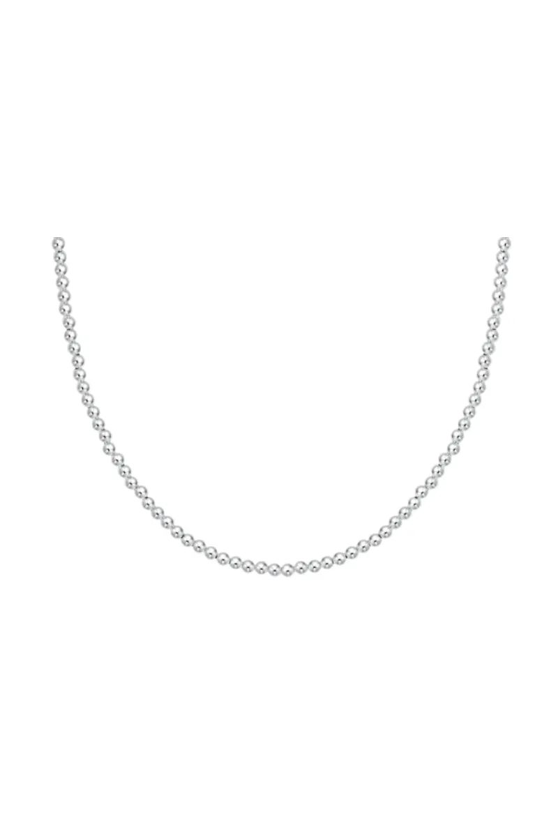 15" Choker Classic Sterling 3mm Bead