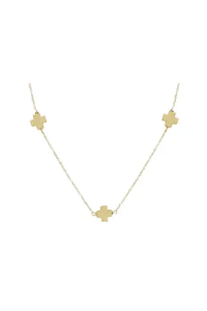 15" Choker Simplicity Chain Gold - Signature Cross Gold