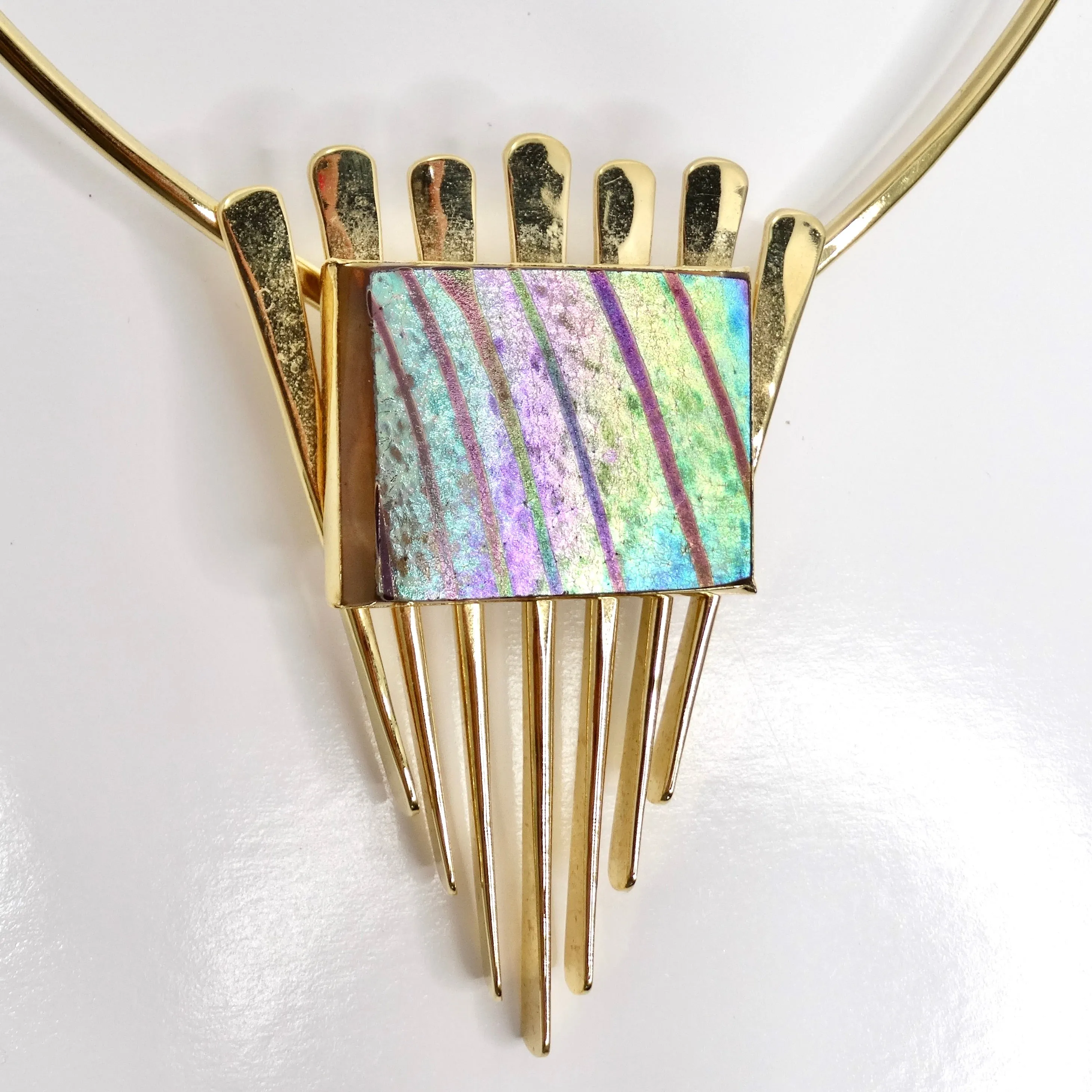 18K Gold Plated Mid Century Choker
