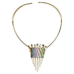 18K Gold Plated Mid Century Choker