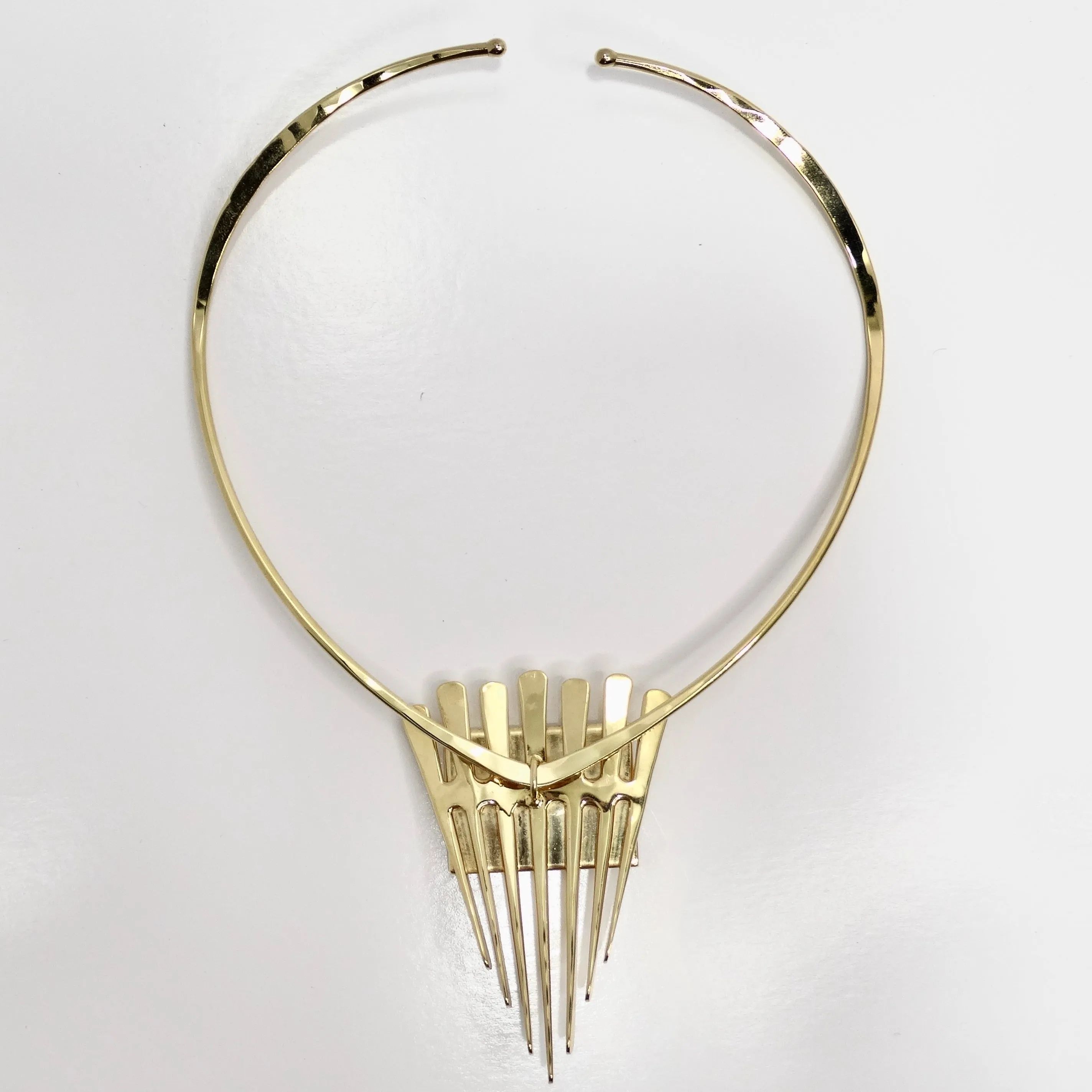 18K Gold Plated Mid Century Choker