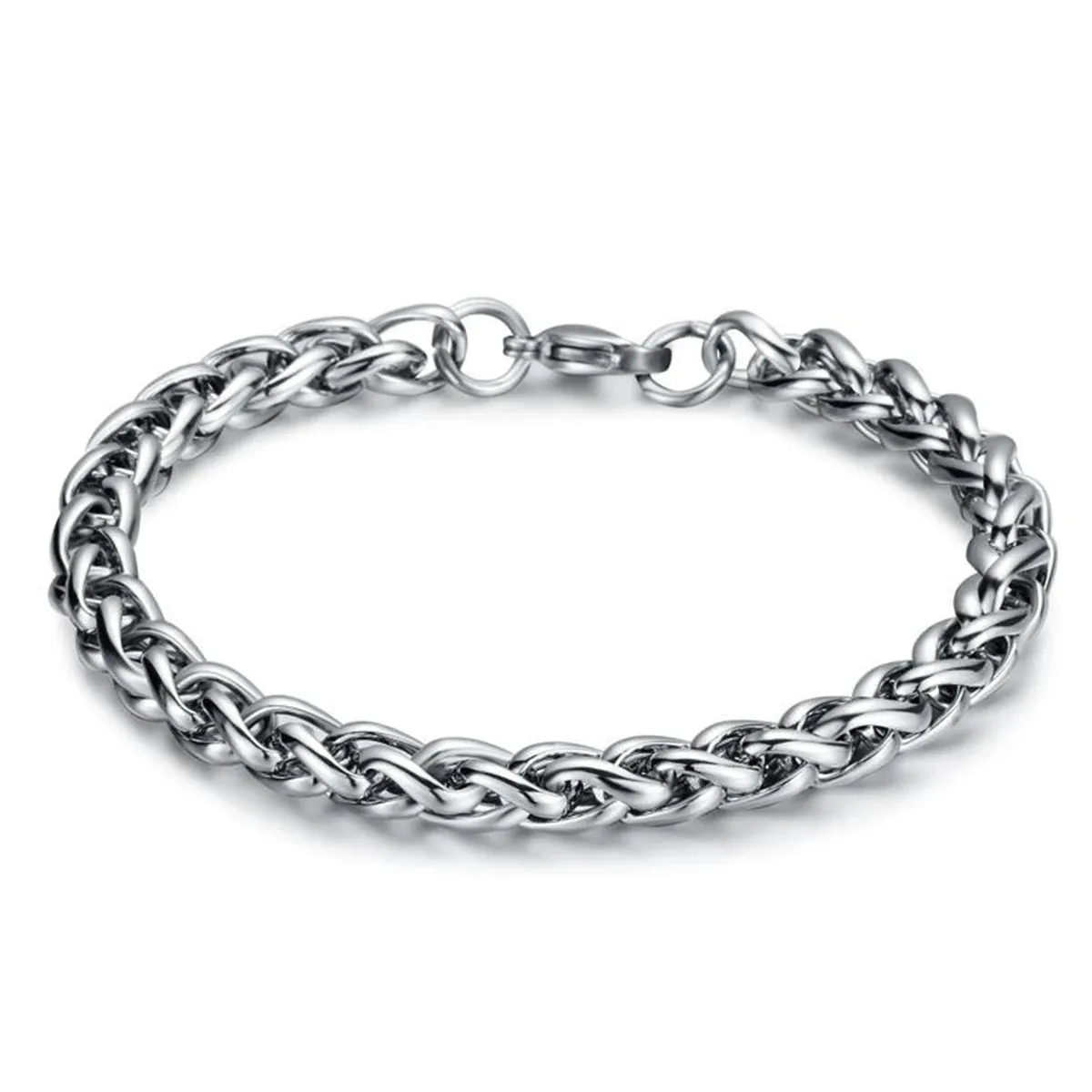 19-21cm Classic Curb Cuban Bracelet For Men Jewelry Stainless Steel Dragon Link Chain Bracelets Hand Jewelry Anklet Gifts