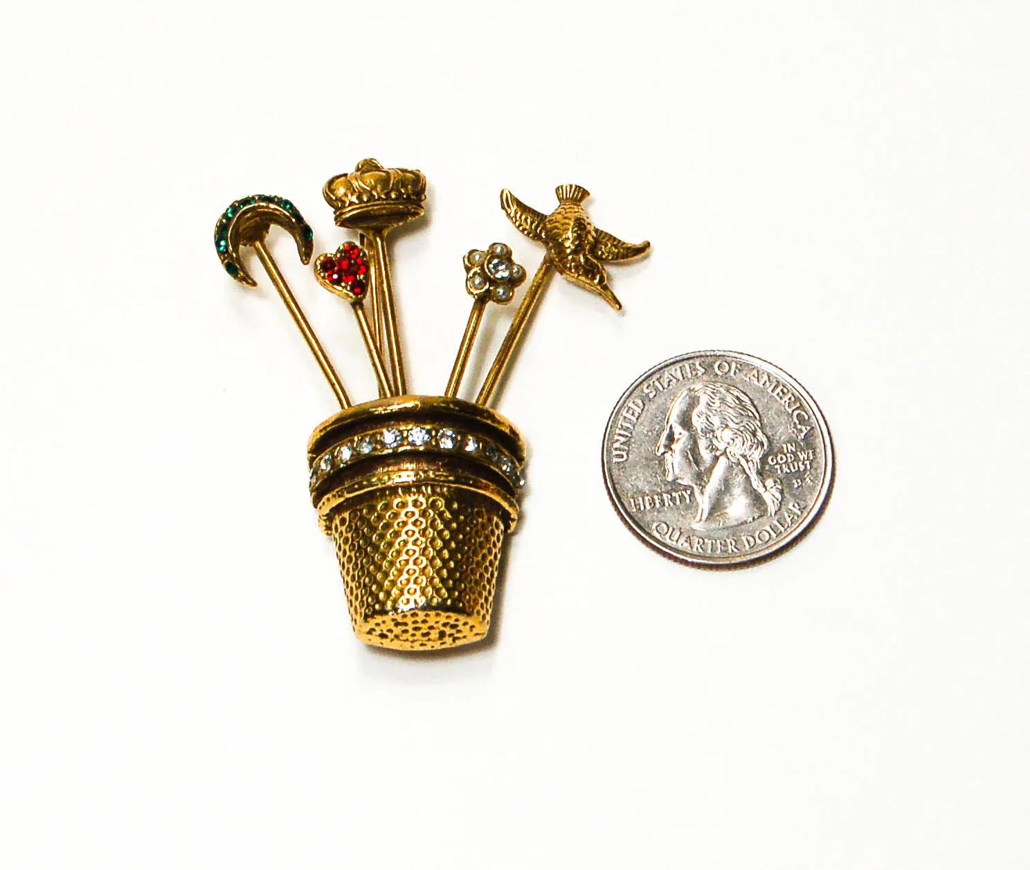 1950's Thimble Brooch by House of Schrager New York