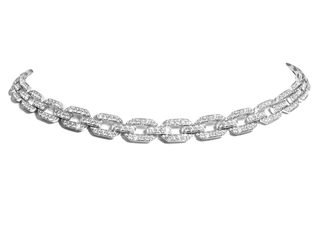 2.37CT T.W. Diamond Choker Statement Necklace