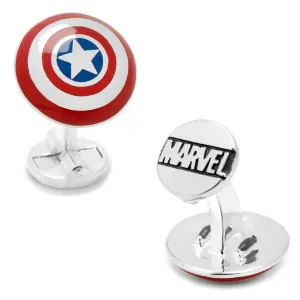 3D Captain America Shield Cufflinks