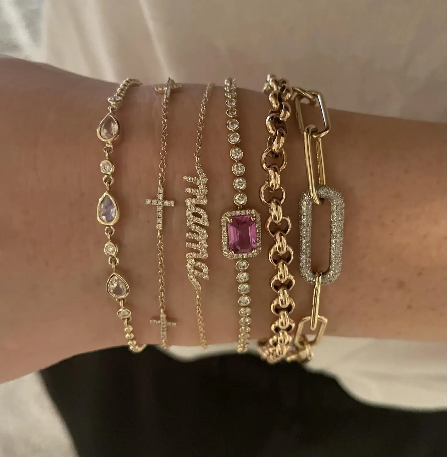 5 Cross Diamond Bracelet