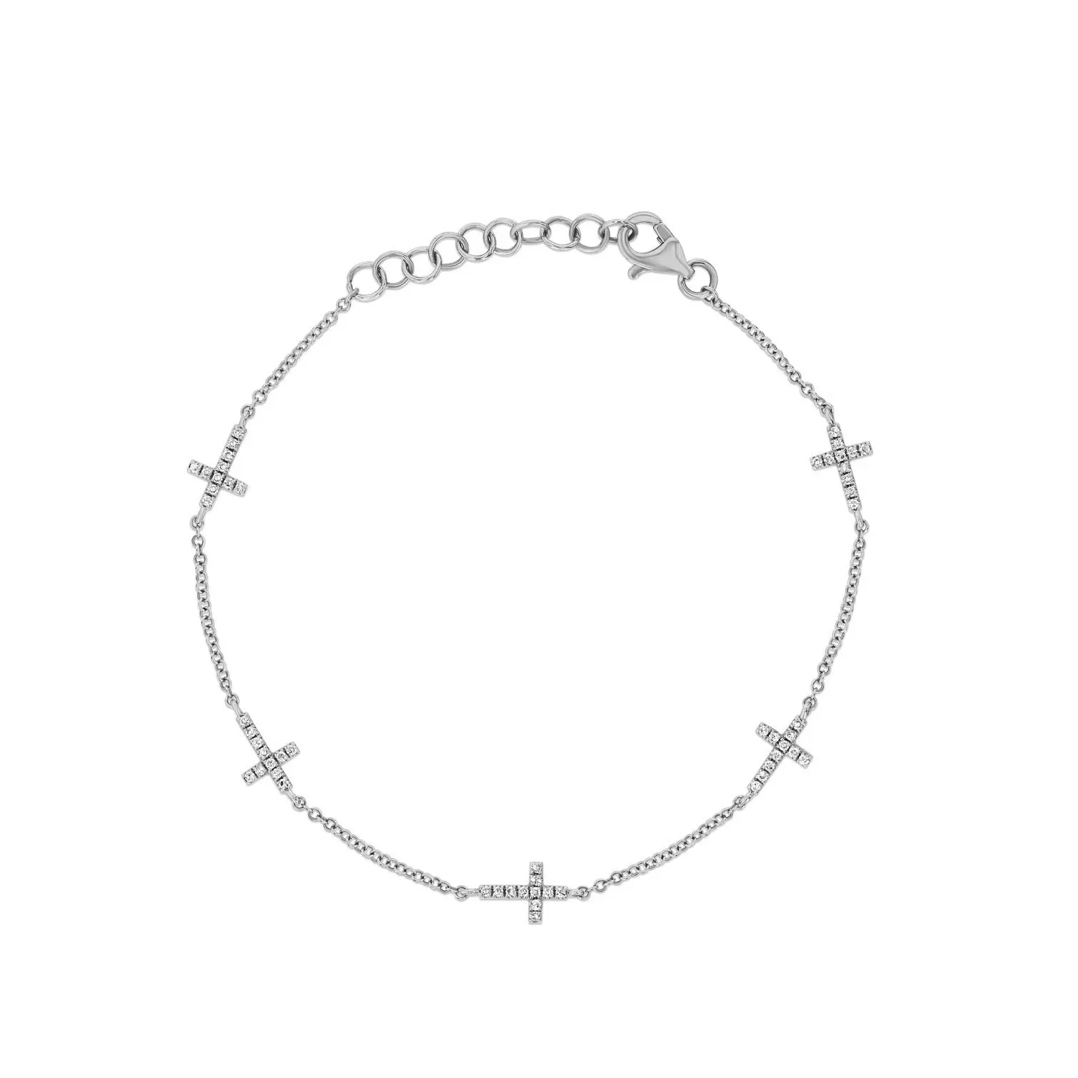 5 Cross Diamond Bracelet
