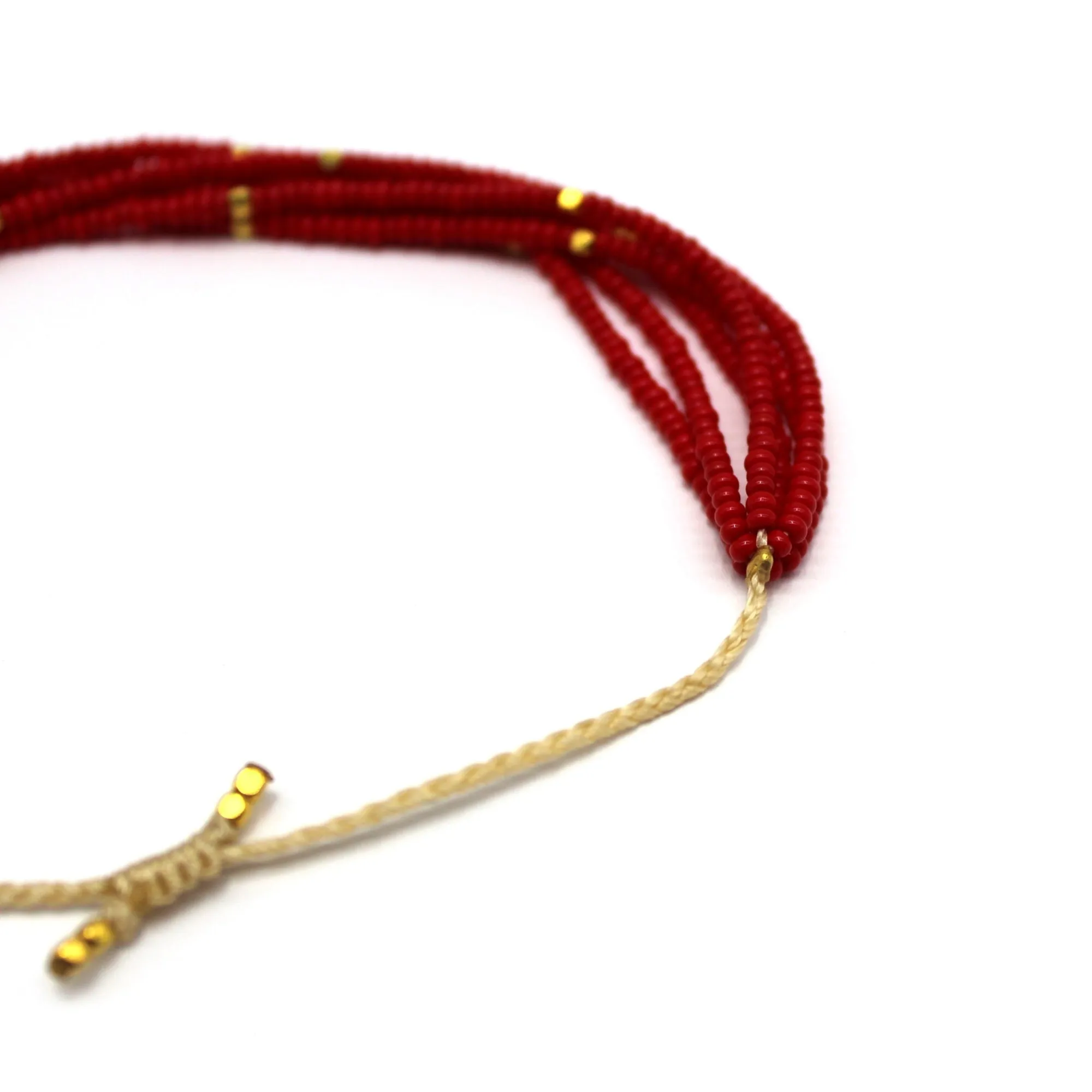 6 Strand Bracelet - CARDINAL