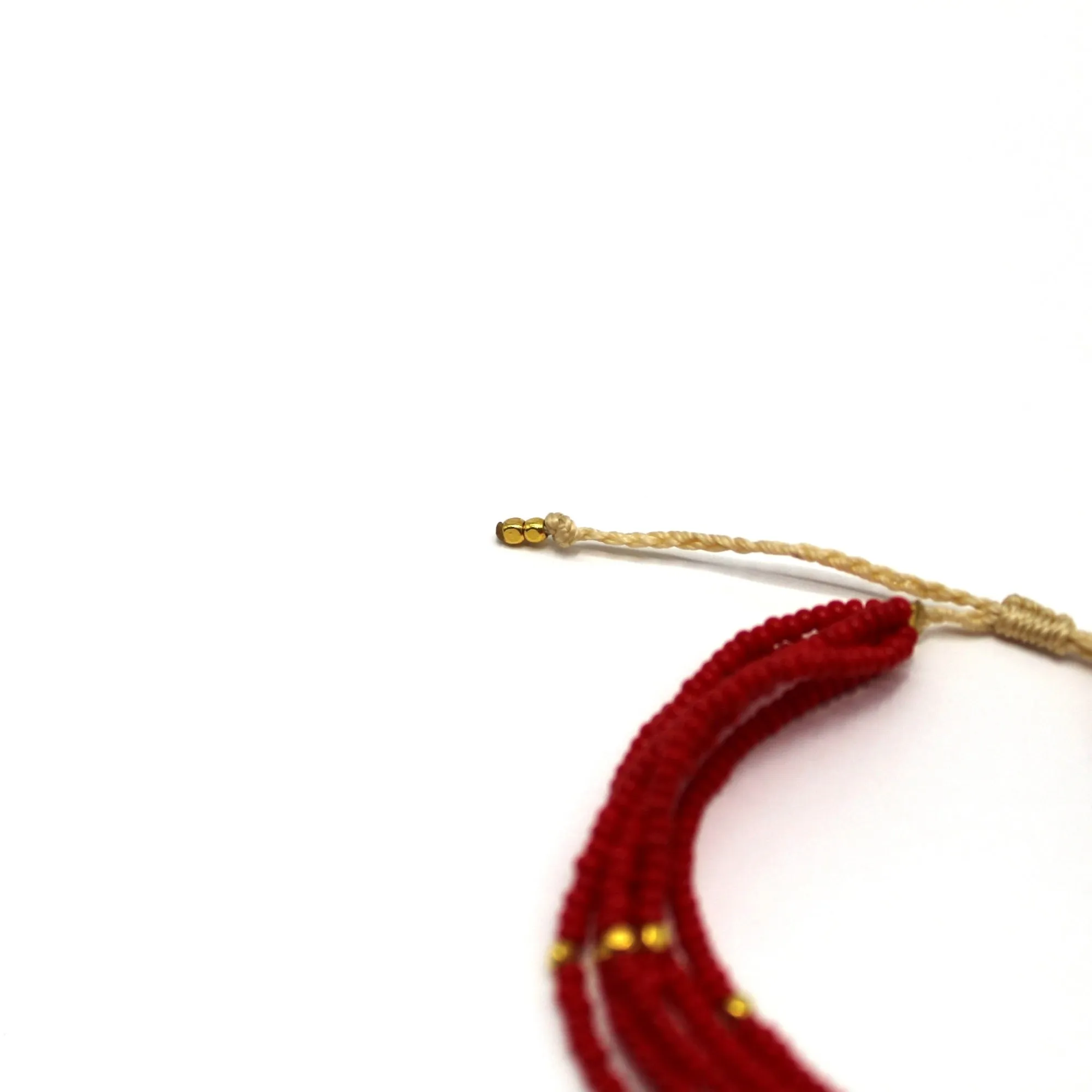 6 Strand Bracelet - CARDINAL