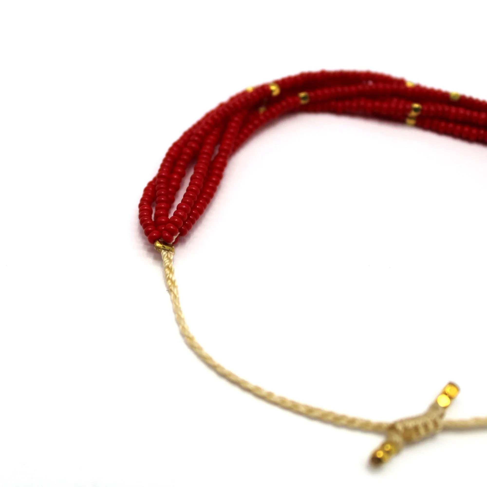 6 Strand Bracelet - CARDINAL