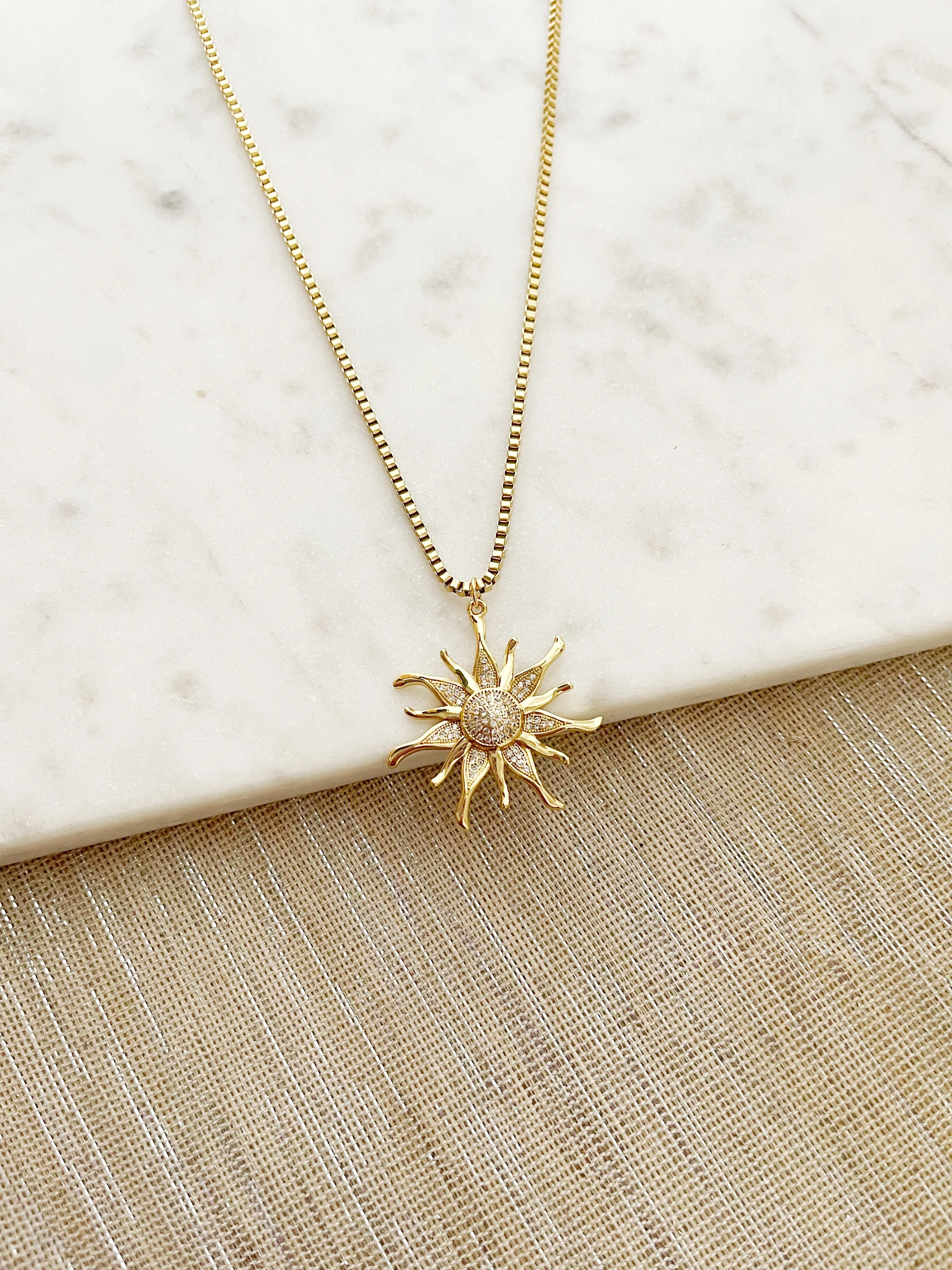 8859JN -  Flare Gold Filled Necklace