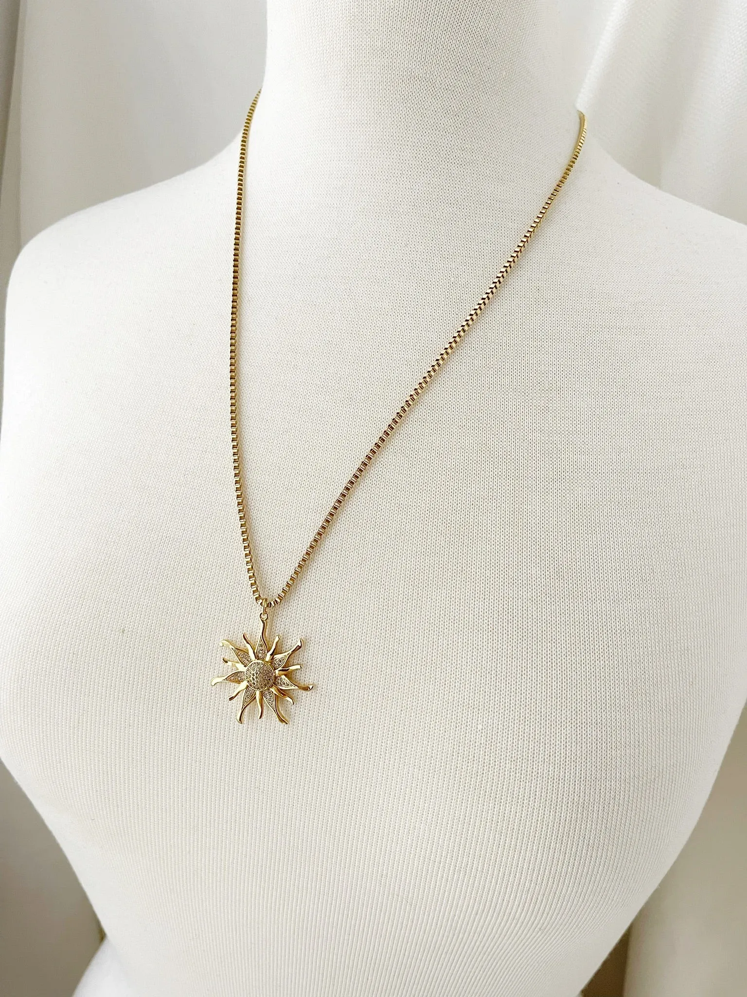 8859JN -  Flare Gold Filled Necklace