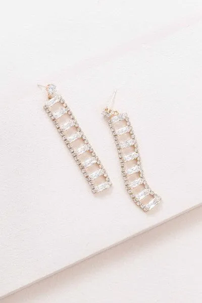 A Dozen Diamonds Dangle Earrings