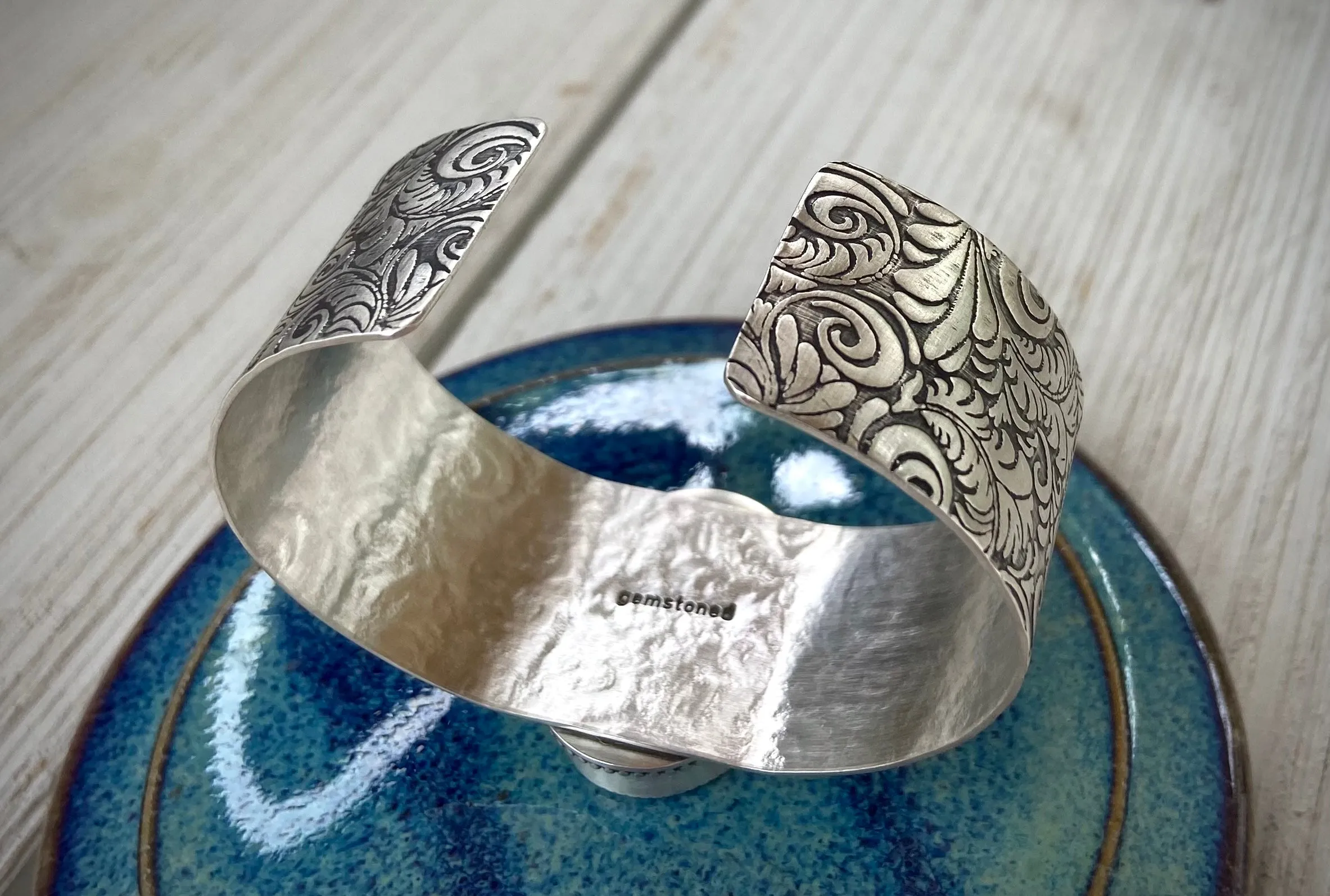 Abalone Flourish Cuff