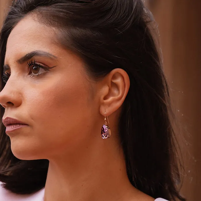 Abbie Swarovski Rose Gold Earrings