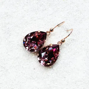 Abbie Swarovski Rose Gold Earrings