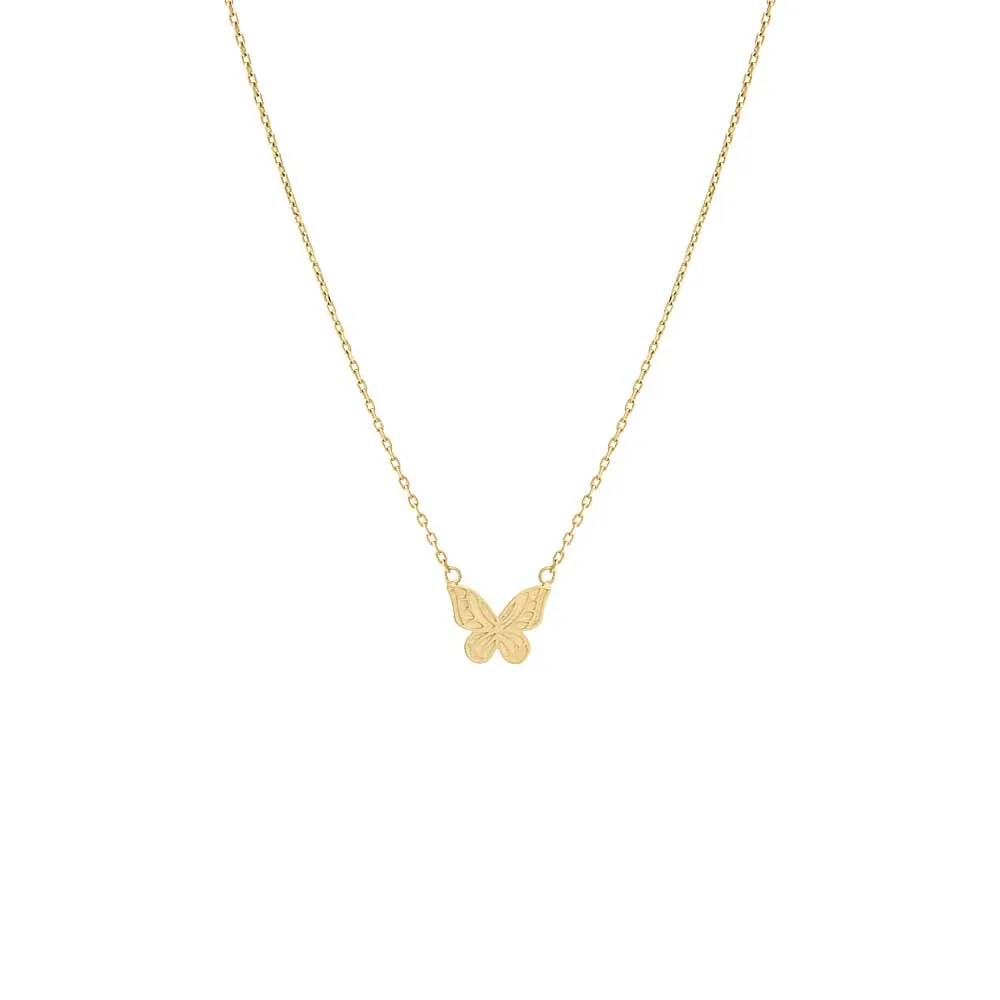 Adina Eden Butterfly Necklace 14K