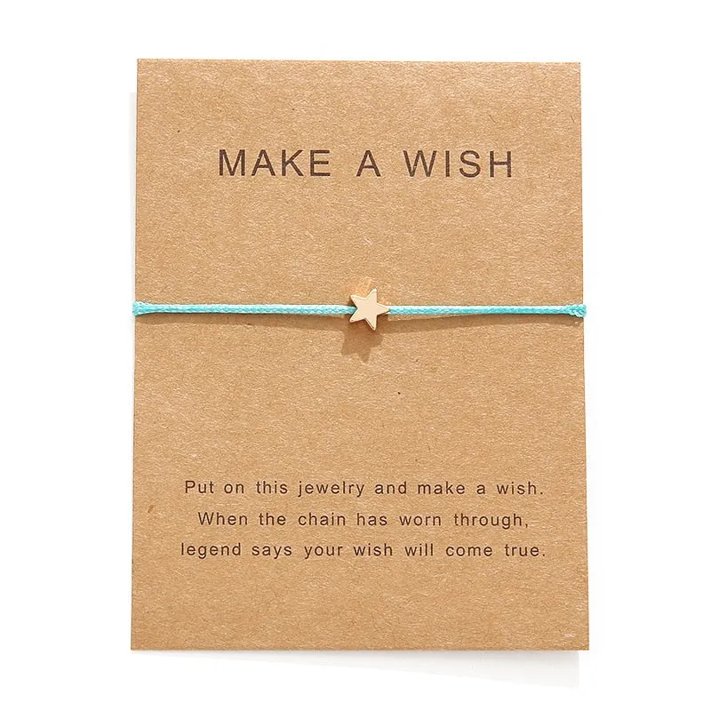 Adjustable fabric bracelet with Card