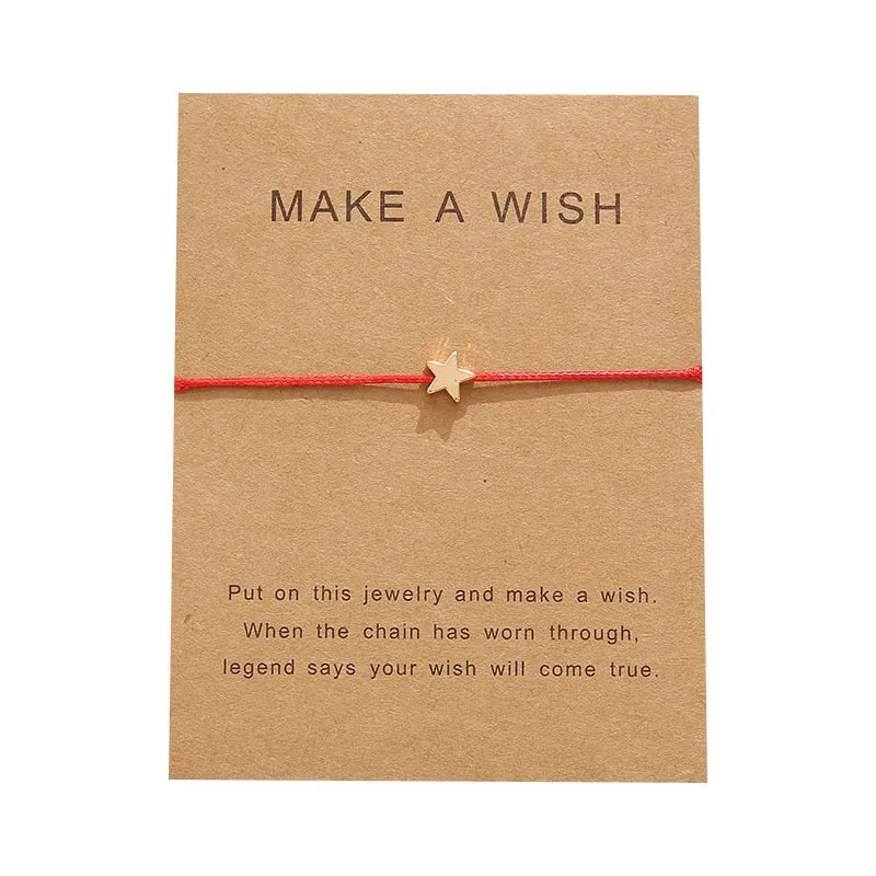 Adjustable fabric bracelet with Card