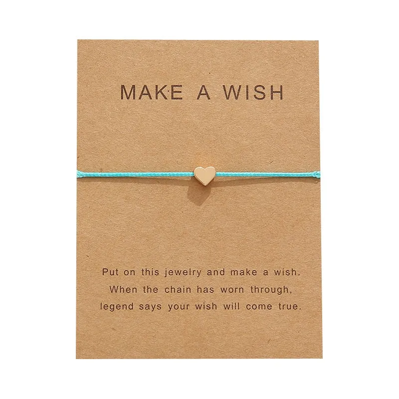 Adjustable fabric bracelet with Card