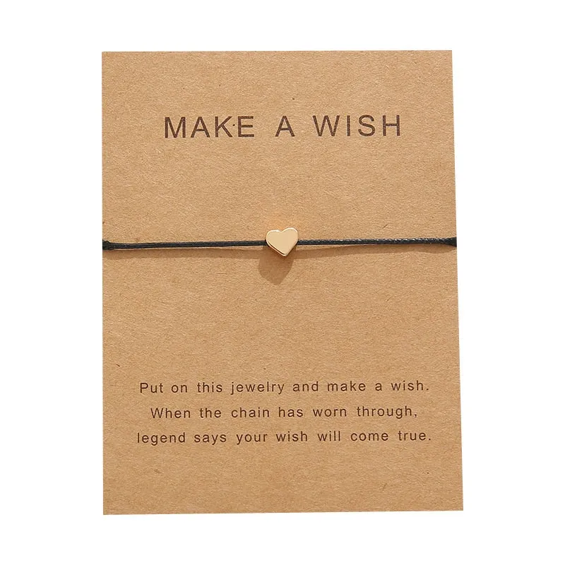 Adjustable fabric bracelet with Card