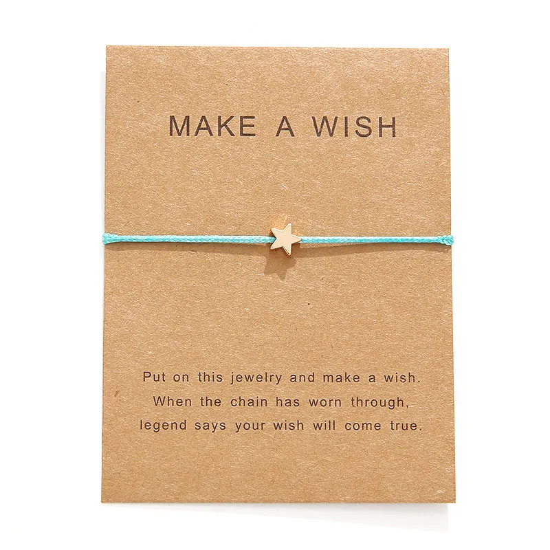 Adjustable fabric bracelet with Card