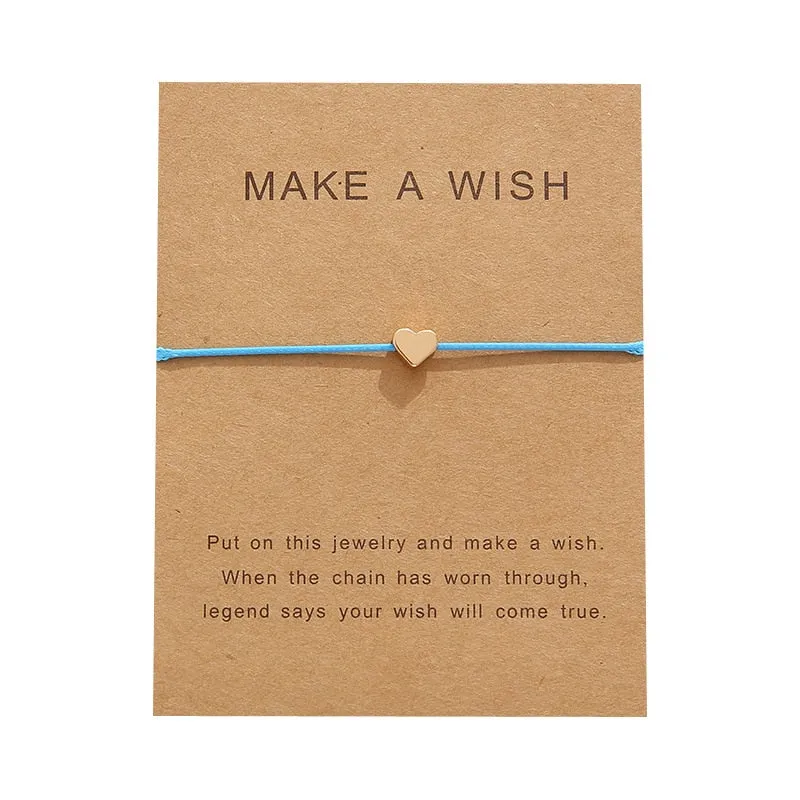 Adjustable fabric bracelet with Card