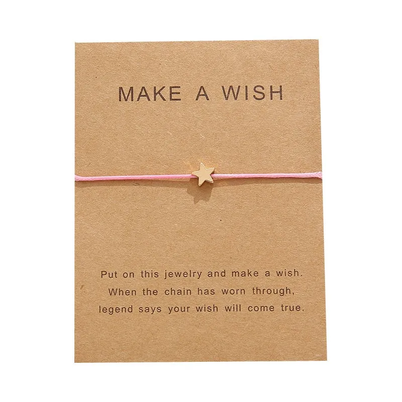 Adjustable fabric bracelet with Card