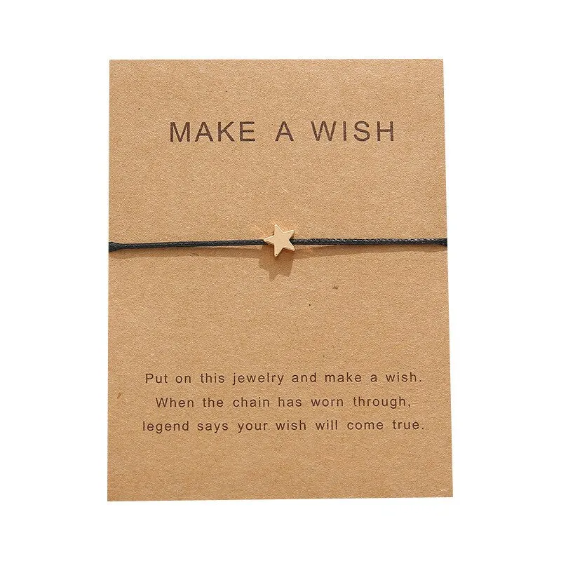 Adjustable fabric bracelet with Card