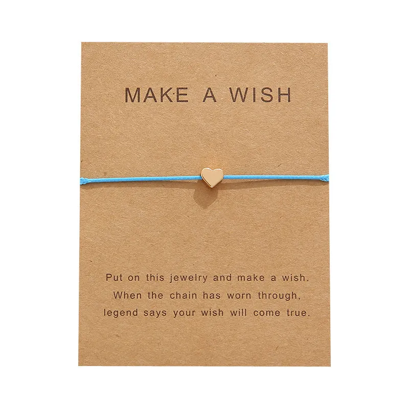 Adjustable fabric bracelet with Card