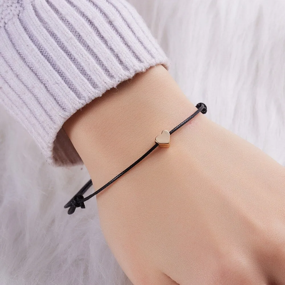 Adjustable fabric bracelet with Card