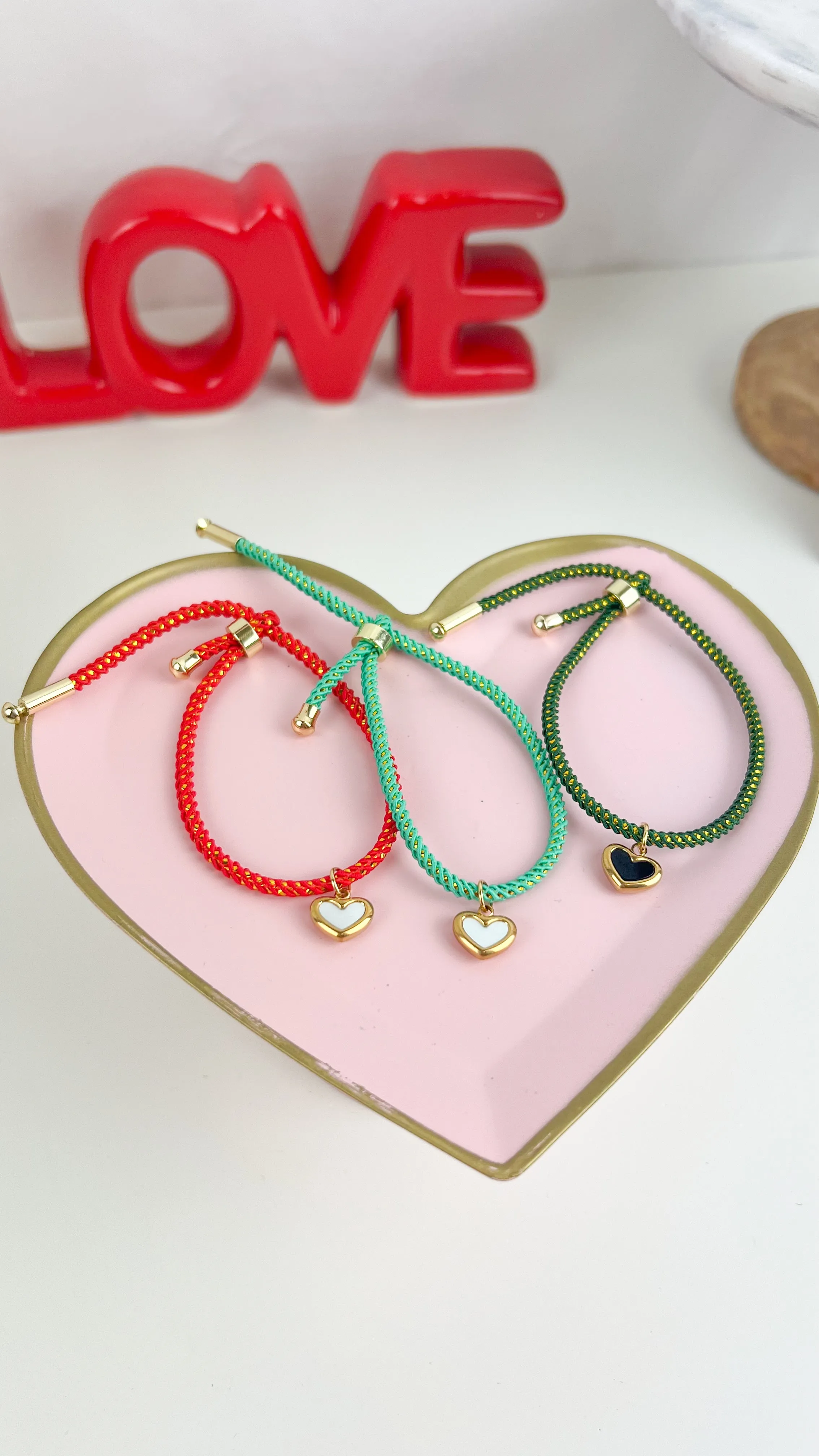 Adjustable Heart Bracelets