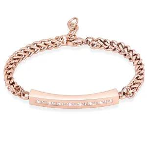 Adjustable Length Ashes Bracelet with Zircon Bar