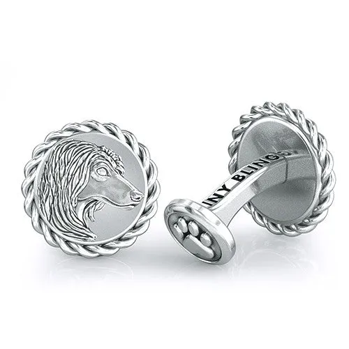 Afghan Hound Dapper Cufflinks