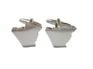 Algeria Map Shape Cufflinks