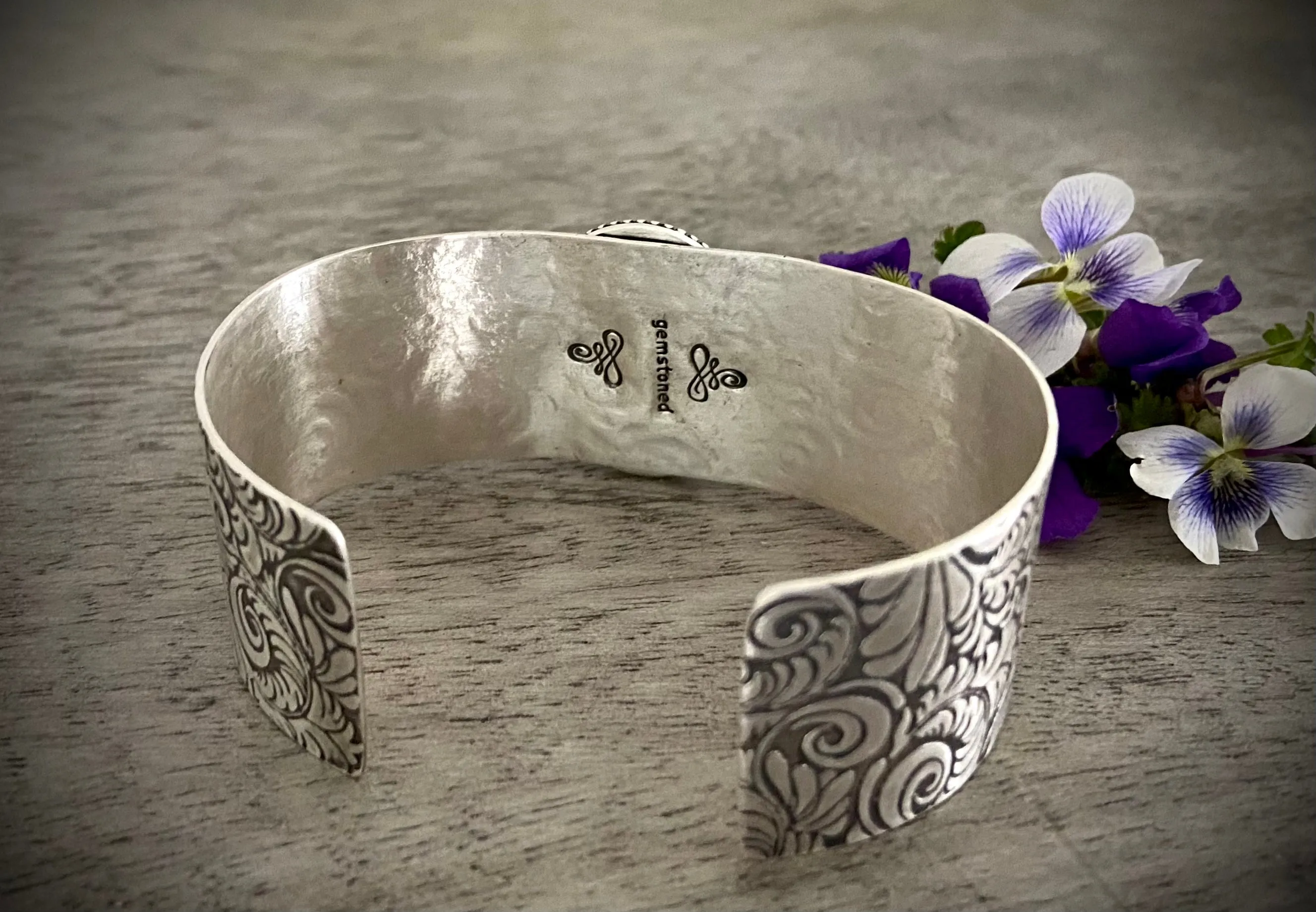 Amethyst Flourish Cuff